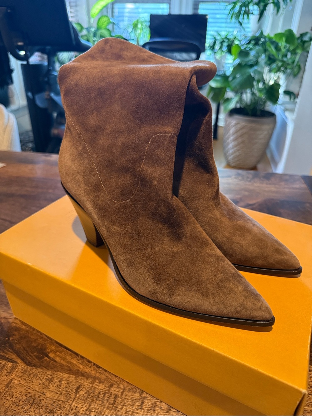 Paige Suede Western Boots - Picture 4 of 9